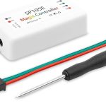 تصویر کنترلر بلوتوثی SP105 مناسب برای مدیریت ریسه‌های LED نواری برنامه‌پذیر