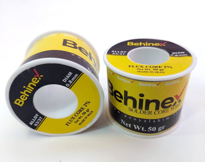 سیم لحیم بهینکس 50گرمی با قطر 0.8mm