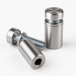 پایه فیکسچر 1225 نقره ای و اسپیسر نقره ای ملزومات تابلوسازی مهر