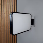 لایت باکس دیواری 50x70، تابلو پزشکی مستطیلی شیک با فریم فلزی و نور یکنواخت