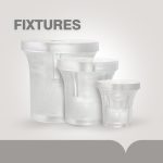 مدلهای مختلف فیکسچر قفلی اکریلیک نیمه‌شفاف، پایه و اسپیسر نصب تابلو روی دیوار