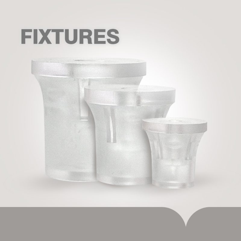 مدلهای مختلف فیکسچر قفلی اکریلیک نیمه‌شفاف، پایه و اسپیسر نصب تابلو روی دیوار