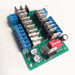 لاشر 16 کانال 12 ولت ملزومات تابلوسازی مهر برای کنترل LED تابلو لاسوگاسی، با ترمینال آبی، دیپ سوئیچ قرمز