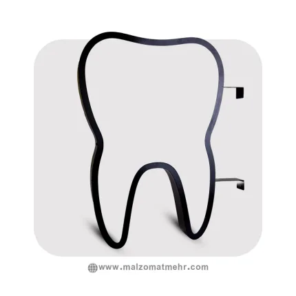 فریم فلزی لایت‌باکس دوطرفه دندانپزشکی،لایت باکس دندانپزشکی در ملزومات تابلو سازی مهر