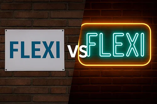 کاربردهای نئون فلکسی در دکوراسیون و تابلوهای تبلیغاتی