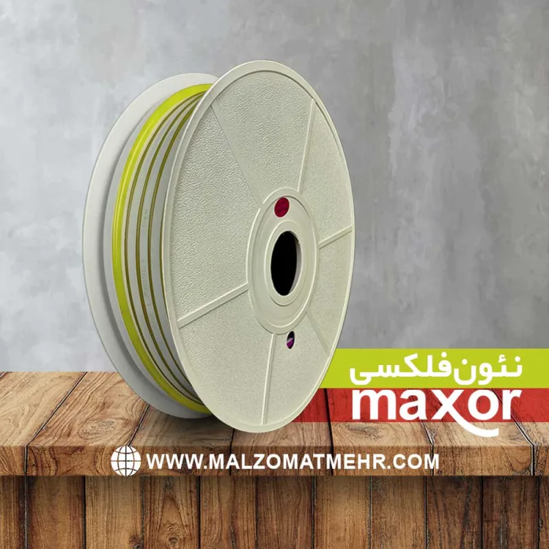 خرید نئون فلکسی مکسور لیمویی از ملزومات تابلوسازی مهر