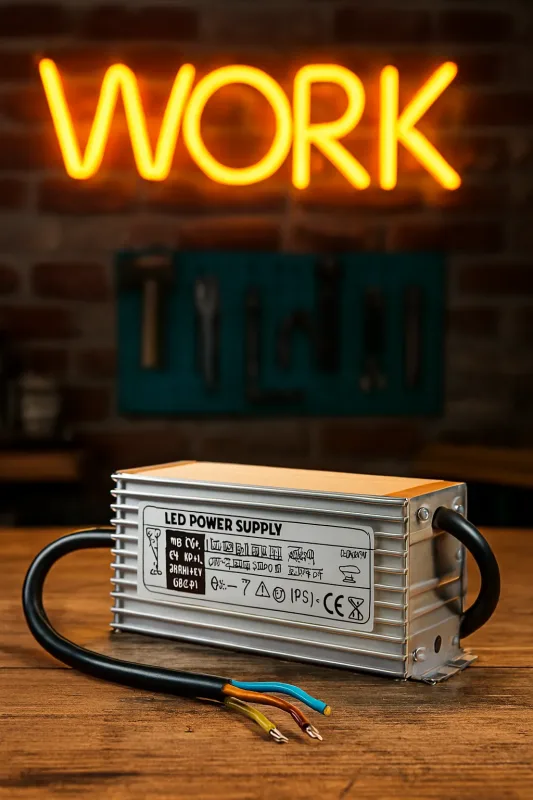 بهترین نوع ترانس برای چراغ‌های نئونی از نگاه تابلوسازها.خرید ترانس اسلیم ۱۲ ولت ویواتک از ملزومات تابلوسازی مهر