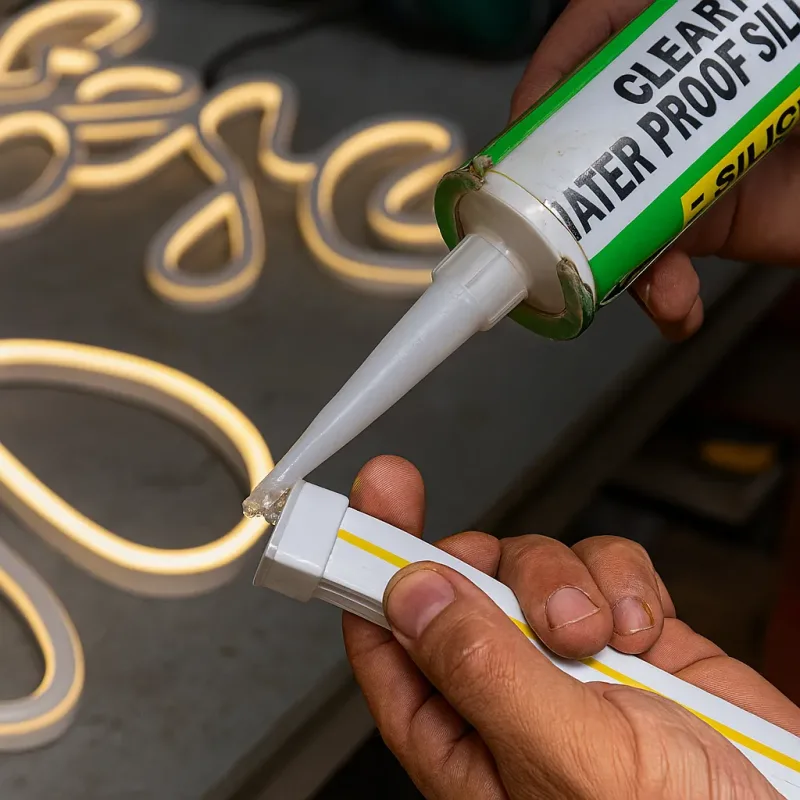 ابزارها و لوازم ضروری برای ضد آب کردن نئون فلکسی